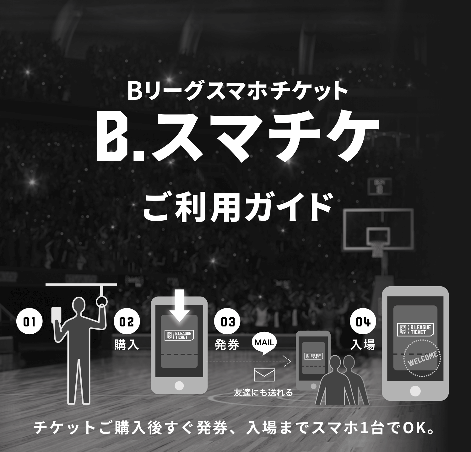 Bリーグスマホチケットアプリ B League公式チケットアプリ